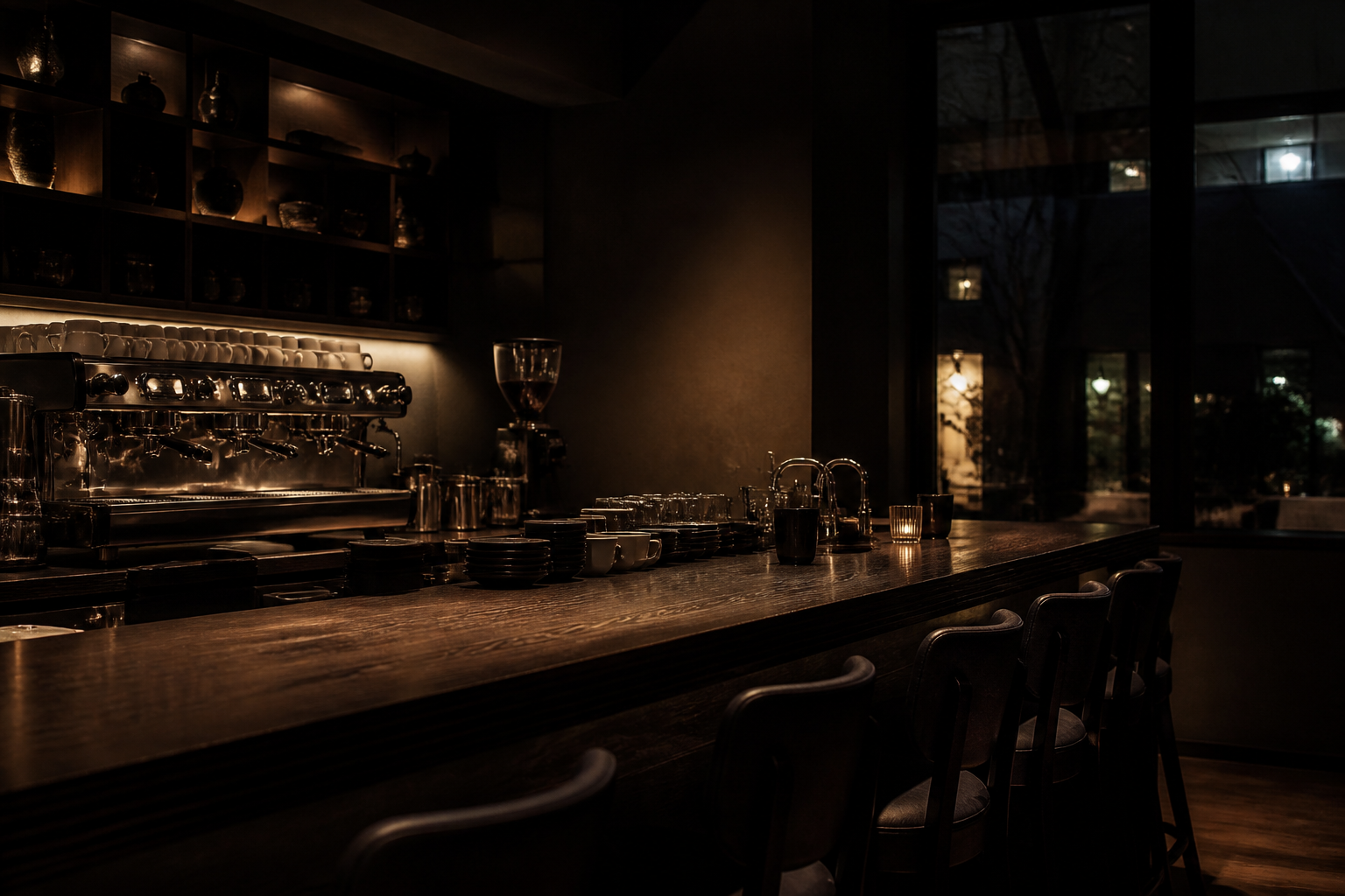 LUNEの夜カフェ店内プレビュー