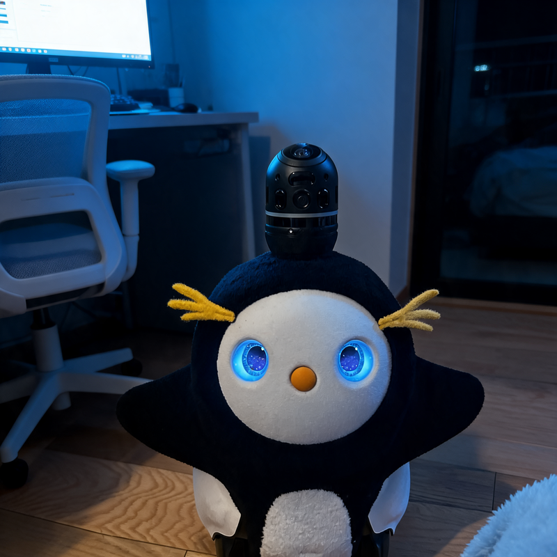 ペンギン服のラーメン